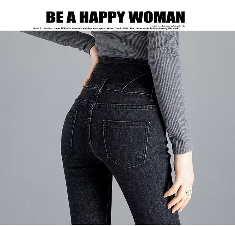 High-Waisted Skinny Jeans