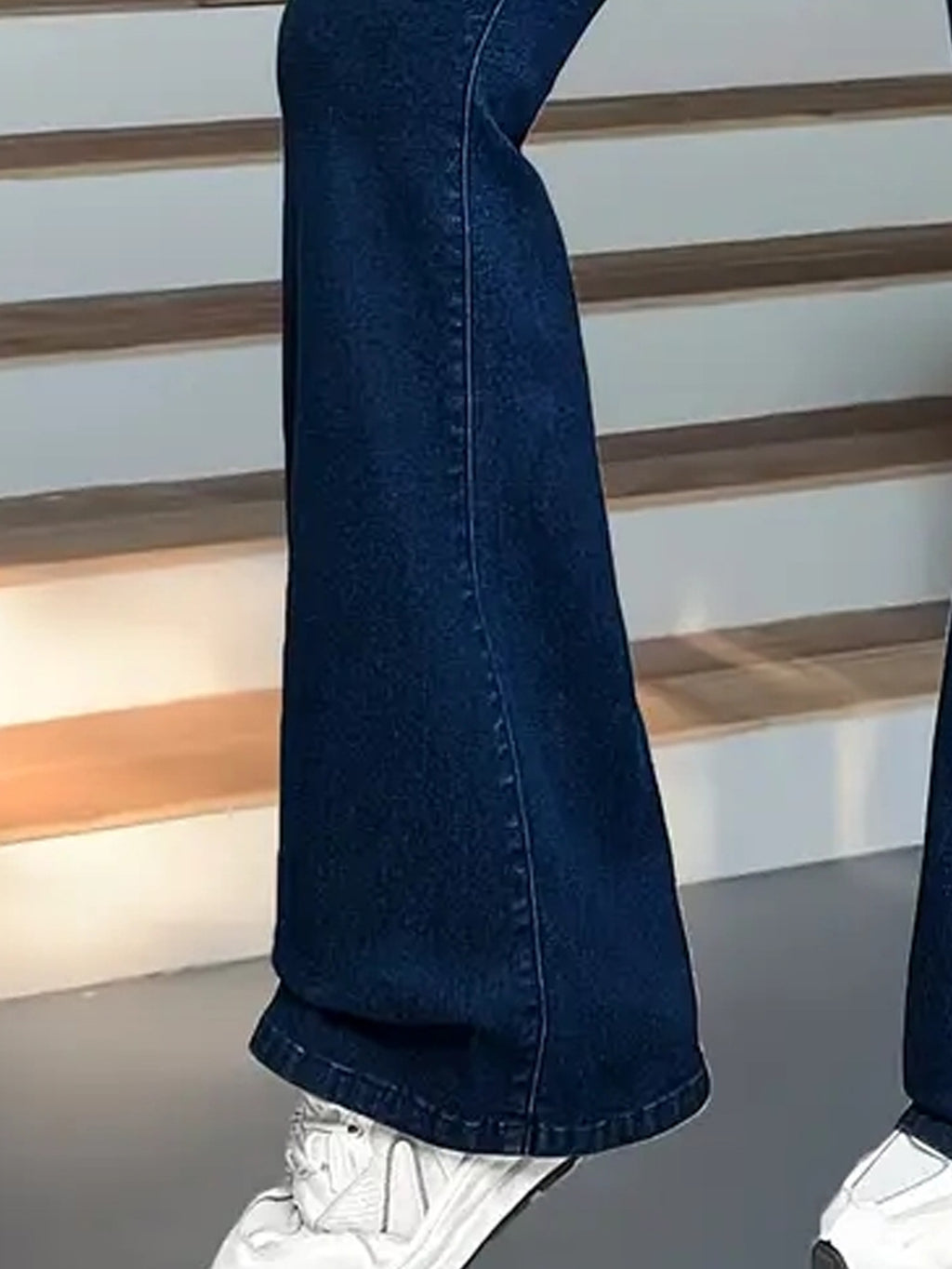 Dark Stretch High Waisted Flare Jeans