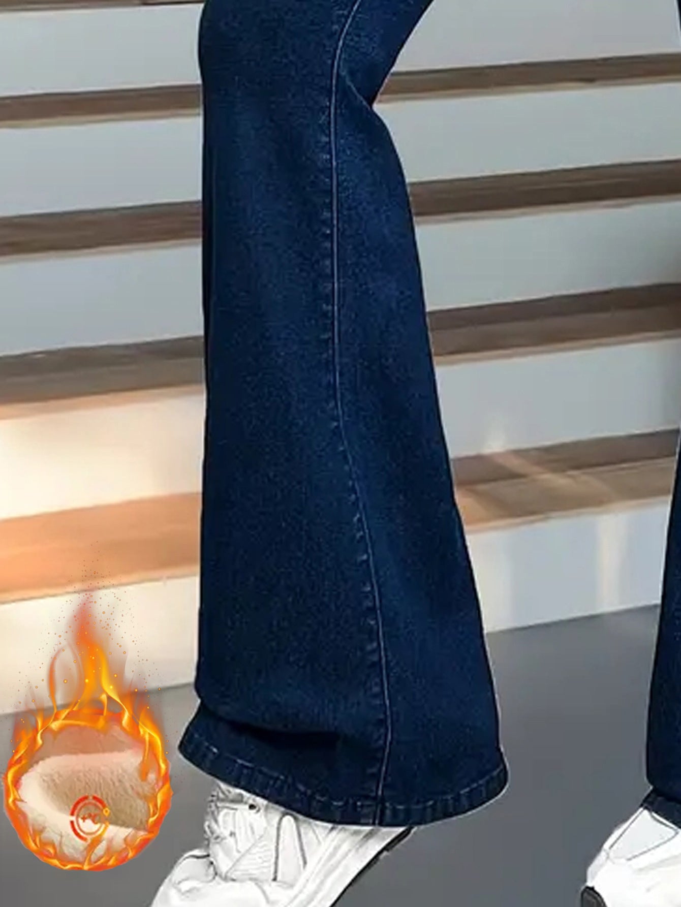 Dark Stretch High Waisted Flare Jeans