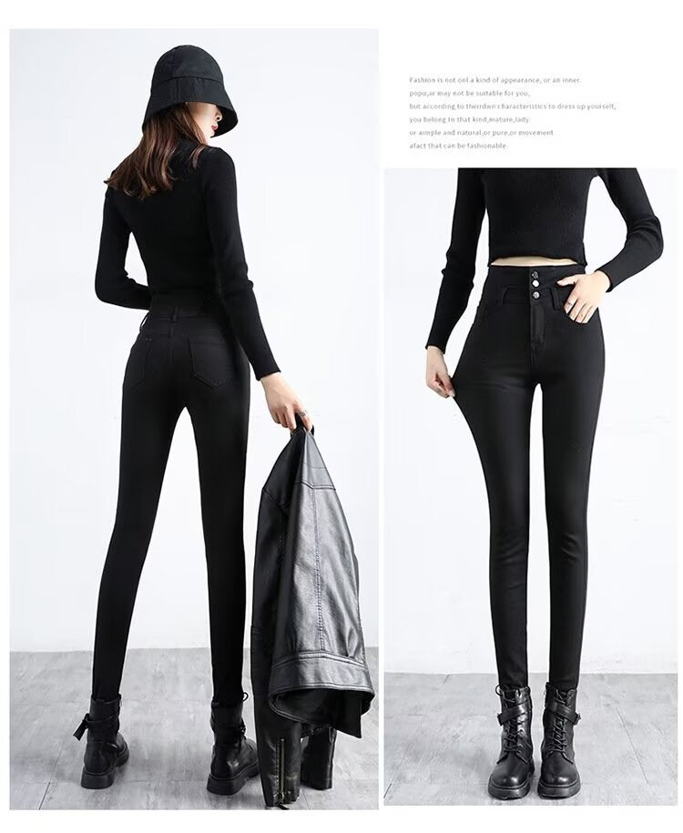 High-Waisted Skinny Jeans