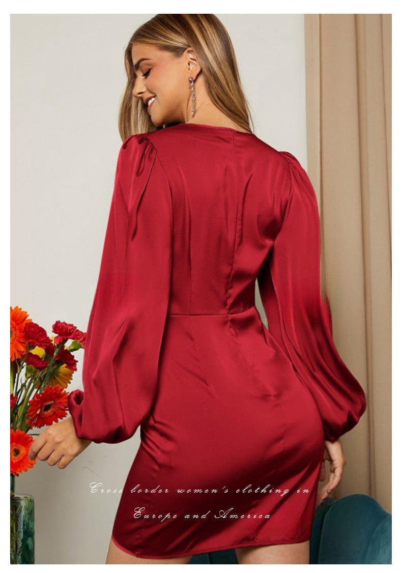 Velvet Kiss Wrap Dress