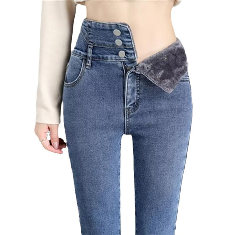 High-Waisted Skinny Jeans