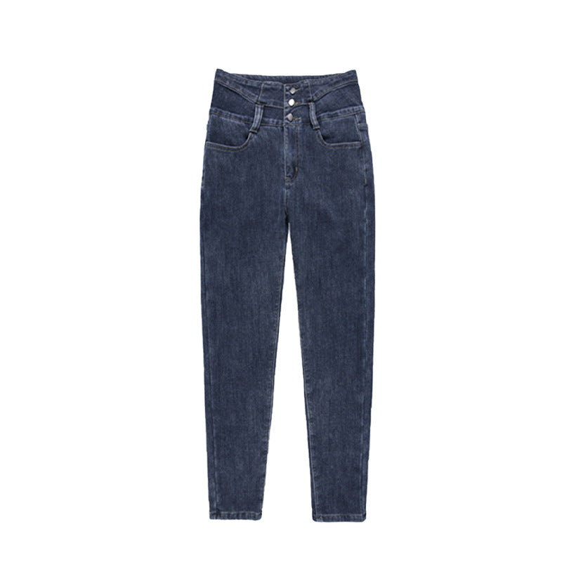 High-Waisted Skinny Jeans