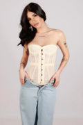 Holiday Spicy Girl Sexy Tight Corset Female Chic Lace Hollow Sleeveless Strapless Top 2026 Summer Elegant New Street Trendy Vest